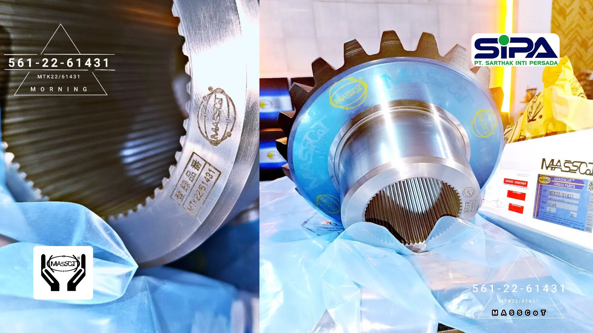 Side Gear 561-22-61431 for Komatsu HD785-7 (1)